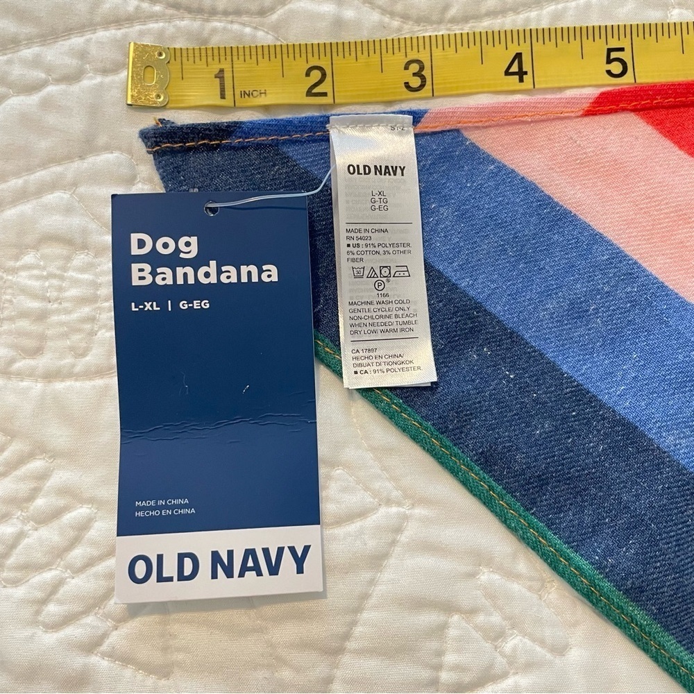 New Rainbow 🌈 Dog Bandana Kerchief Necktie Sz L 
NWT - Picture 4 of 4